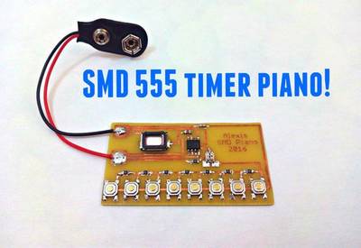 SMD 555 Timer Piano!