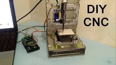How to Make Arduino Based Mini CNC Plotter Using DVD Drive