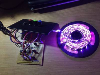 RGB LED Strip Dimmer with 555 Timer