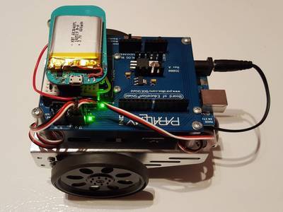 Web controlled BoE-Shield Robot with the LightBlue Bean
