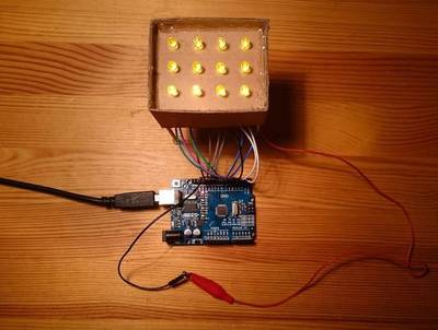 Simple DIY 3x4 LED display for Arduino MEGA / Uno / Nano