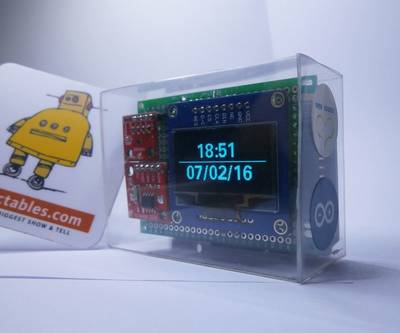 ThermoClock: An OpenSource Arduino UNO OLED Clock That Also Measures Temperature