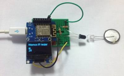 Simple Infrared LED and Photodiode tester