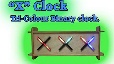XCLOCK (Tri-Colour Binary Clock)