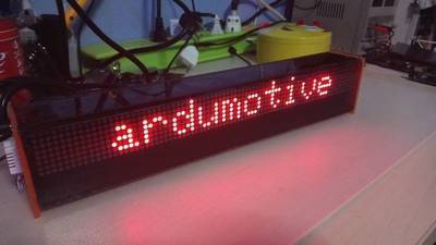 DIY Arduino LED Matrix Display - 80x8 Px