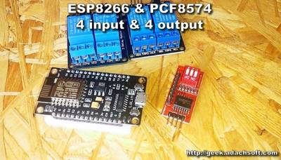 How to Use ESP8266 With PCF8574 - 4 Input and 4 Output