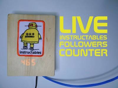 Live Instructables Followers Counter