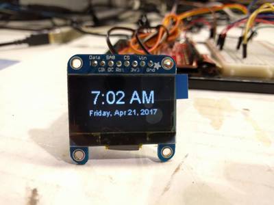 Simplest ESP8266 Local Time Internet Clock With OLED