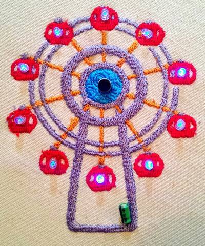 Sound Activated LEDs in Embroidery Using an ATtiny85
