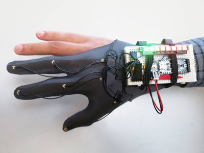 DIY Glove Controller With E-Textile Sensors