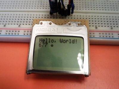 Using Nokia 3310 84x48 LCD with Arduino
