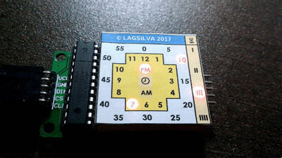 Analog Clock With LED Matrix and Arduino