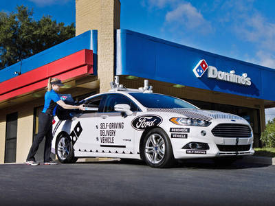 Domino's® and Ford begin consumer research of Pizza delivery using self-driving vehicles
