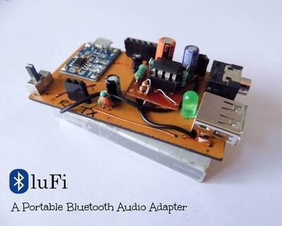 BluFi - a Portable Bluetooth Audio Adapter