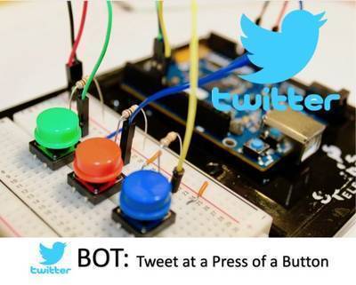 Make a Twitter Bot App: Tweet at a Press of a Button - Arduino 101 BLE