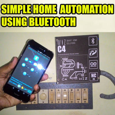 Simplest Home Automation Using Bluetooth, Android Smartphone and Arduino.