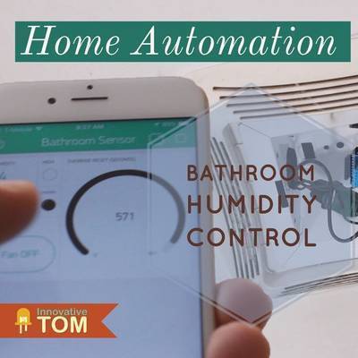 WiFi Bathroom Humidity Sensor W/Fan Control, App & Automation