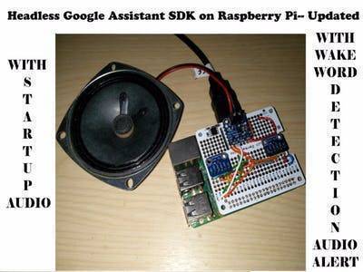 Headless Google Assistant with Startup Audio