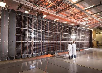 Lockheed Martin Completes First Flexible Solar Array for LM 2100 Satellite