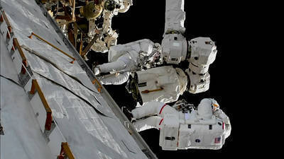 Spacewalkers Wrap Up Robotic Arm Work