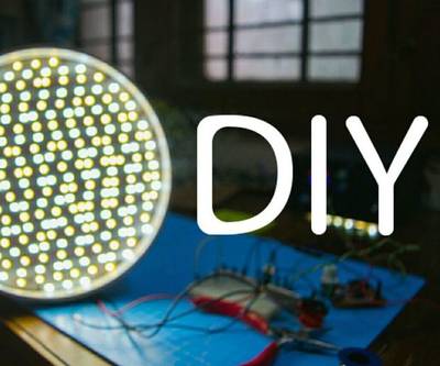 DIY LED Video Panel || Dimmable and Color Temperature Adjust