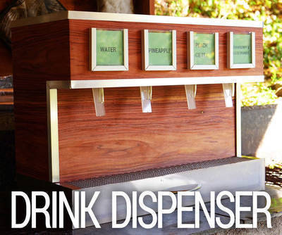 Electric Wooden Drink Dispenser