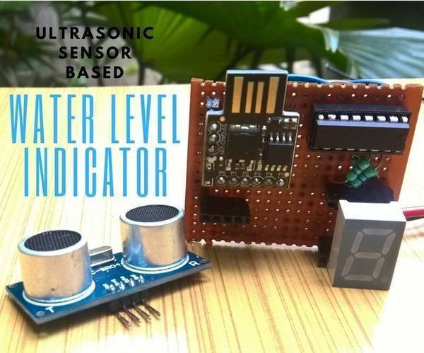 Ultrasonic Sensor Based Water Level Indicator