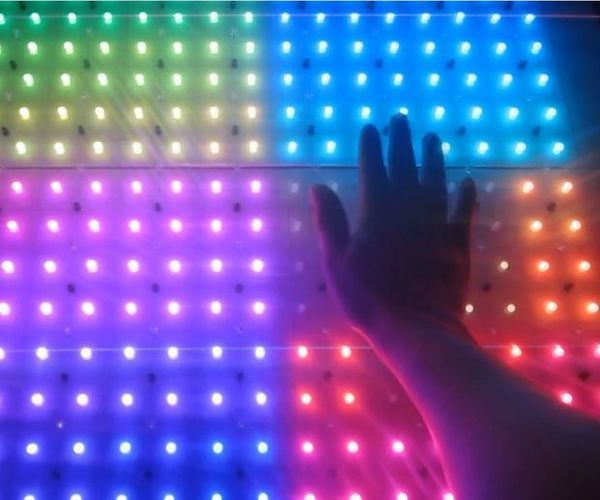 Interactive rgb led table