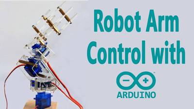 Arduino - Robotic Arm Control with a Potentiometer