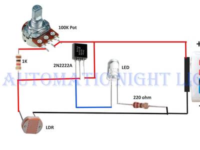 Automatic Night Lamp with LDR