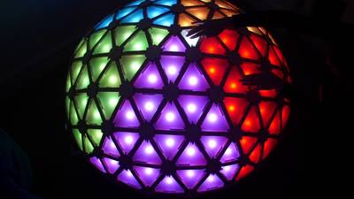 Interactive Geodesic LED Dome