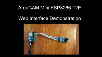 ArduCAM Mini ESP8266 Web Camera