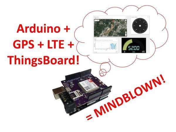 LTE Arduino GPS Tracker + IoT Dashboard