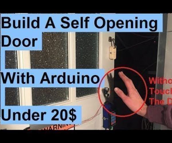 Make a Automatic Self Sensing Opening and Closing Door With Arduino!