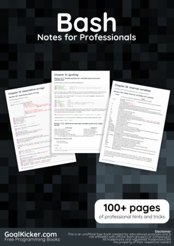 Bash Notes for Professionals book