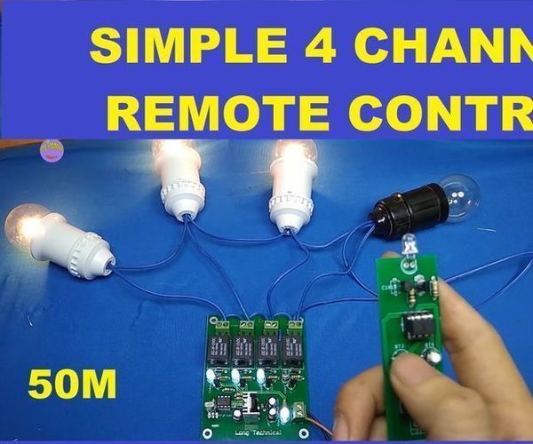 How To Make Simple 4 Channel On Off Remote Control