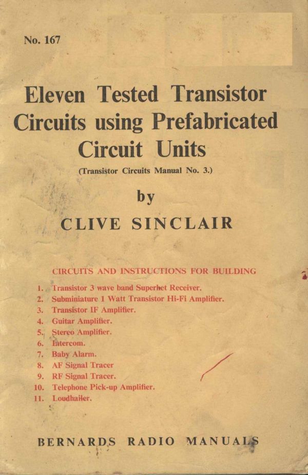 Eleven Tested Transistor Circuits using Prefabricated Circuit Units