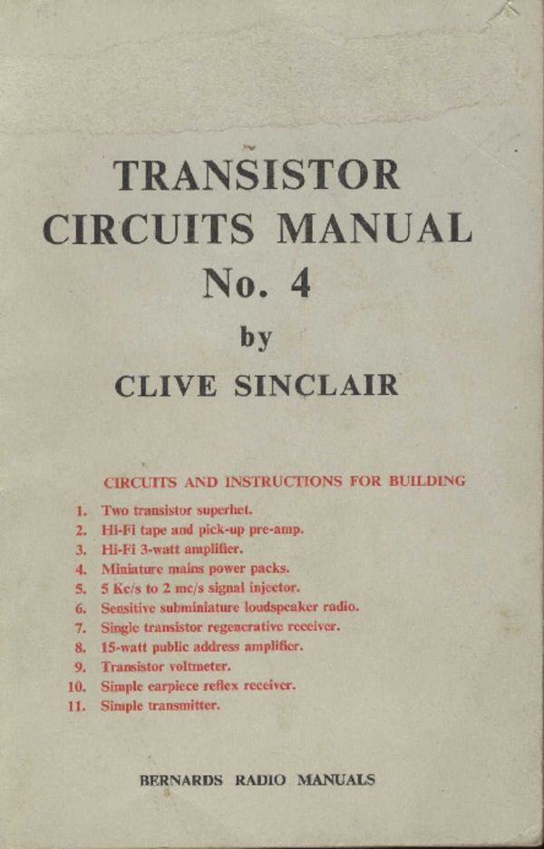 Transistor Circuits Manual No. 4