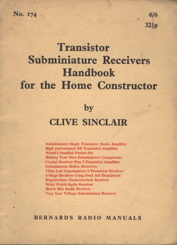 Transistor Subminiature Receivers Handbook for the Home Constructor