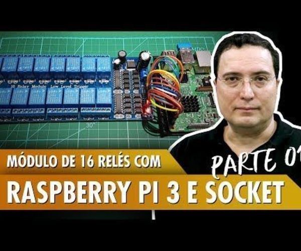 16 Relay Module With Raspberry Pi 3 Using Socket