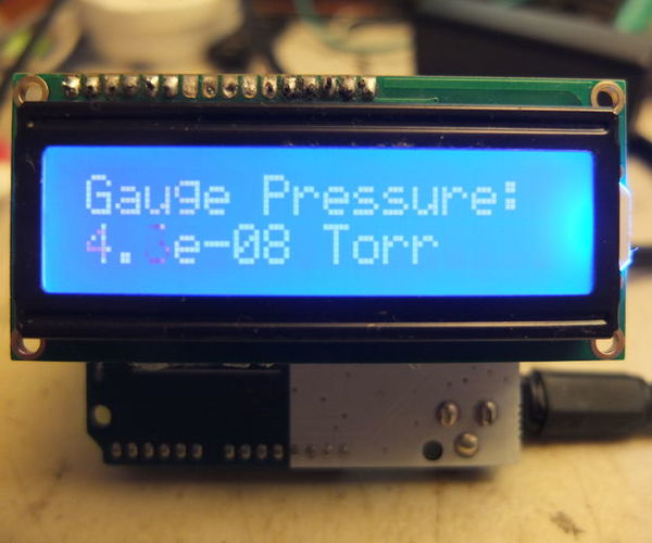 Arduino Inverted Magnetron Tansducer Gauge Readout