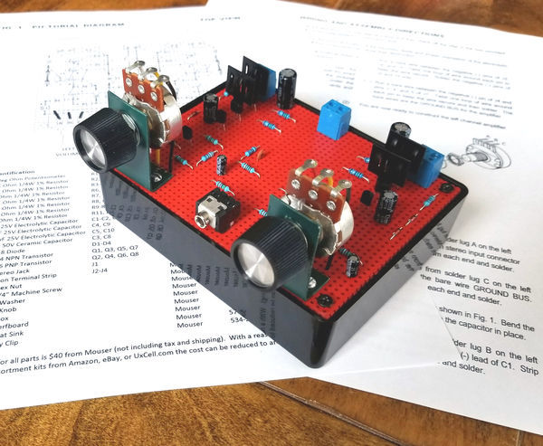Build this 8 Transistor Stereo Amplifier