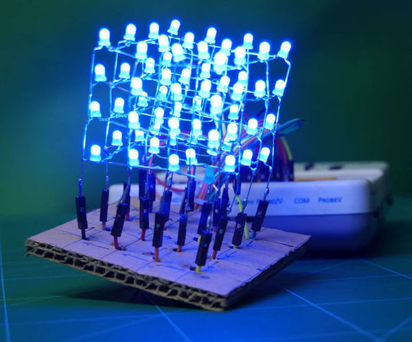 4*4*4 LED Cube Using Arduino Embedded Prototyping Platform
