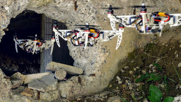 New Foldable Drone Flies through Narrow Holes in Rescue Missions