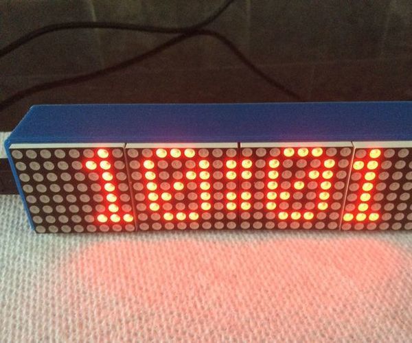 Arduino Small Tabletop Clock With Dot-matrix Display (easy Project)