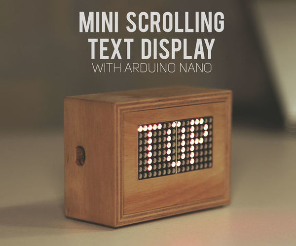 Scrolling Text Display (A to Z Guide)