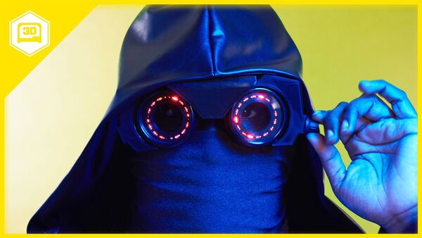 Watchmen's Sister Night NeoPixel Goggles