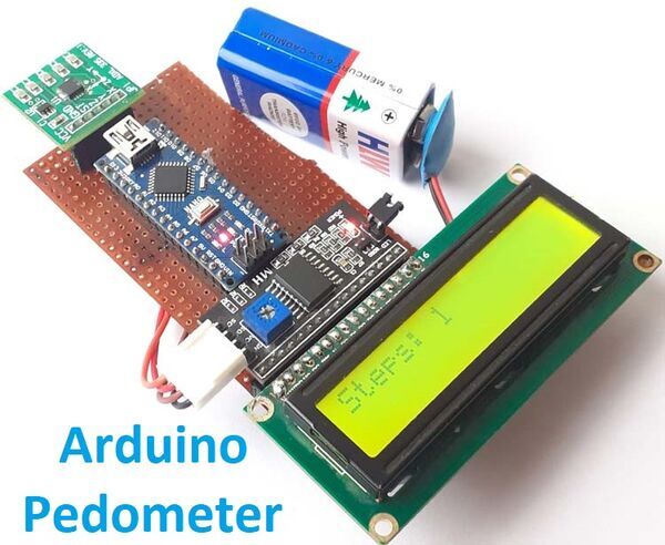 DIY Arduino Pedometer - Counting Steps using Arduino and Accelerometer