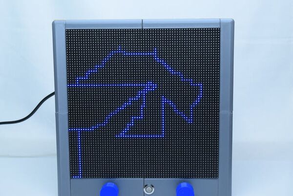 Pix-a-Sketch - A Virtual Etch-a-Sketch on an LED Matrix