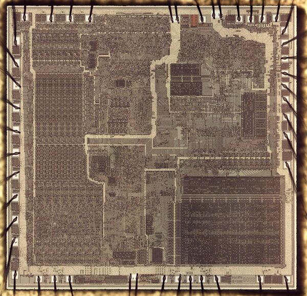 A look at the die of the 8086 processor
